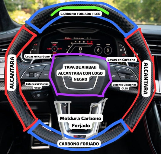 VOLANTE PERSONALIZADO AUDI RSQ8